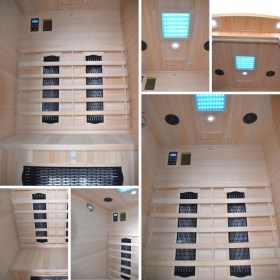 Sauna per due persona piccola 120x100x190 LUCREZIA dettagli