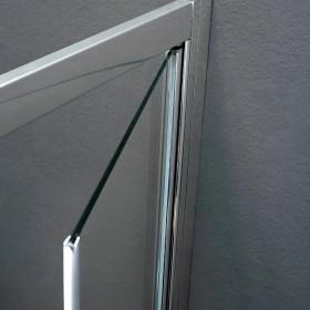 Dettaglio porta in vetro saloon temperato 6 mm FPSL60 