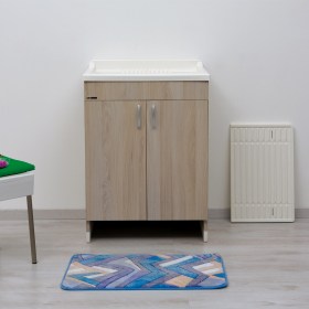 Lavatoio con mobile Rovere Chiaro 60x50cm