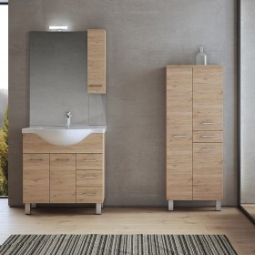 Composizione bagno 85/100 cm Gaia1 Quercia naturale 