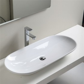 lavabo libera 50 nero ceramica