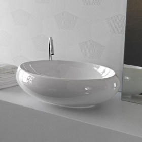 Lavabo ovale Tao 60x40 Hidra Ceramica