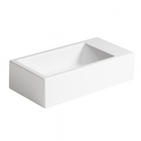 lavabo sospeso 25x50 senso realizzati in ceramica bianca lucida