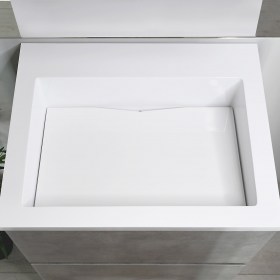 Vasca lavatoio profonda doppio uso in Acrilresin con asse chiusa
