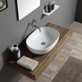 lavabo appoggio aurora 58 in ceramica