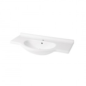 Top lavabo integrale semincasso Azzurra ideale per mobili e top in marmo o in legno