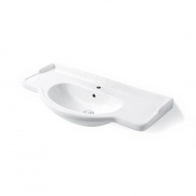 Top lavabo integrale semincasso HARMONY ideale per mobili, piani in marmo o in legno