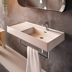 Lavabo con Vasca Laterale DX Kiub installazione Sospesa ((KI100SX))