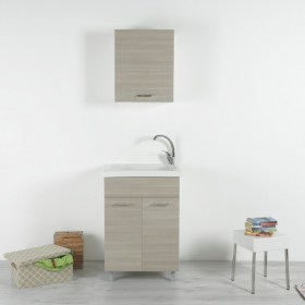 Vasca lavapanni 60x60 in ceramica con mobile