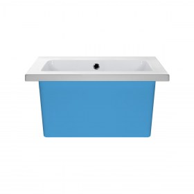 YORK 60 x 50 Lavatoio Lavabo Design BICOLORE Ciano Mare