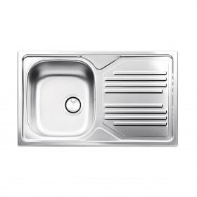Lavello Cucina Acciaio Inox stampato 86x50 vasca sx