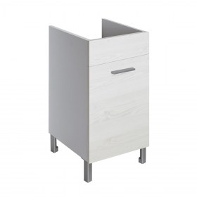 Mobile per lavatoio 45x50 mix Wood Bianco DOMINA