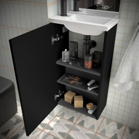 Mobile bagno sospeso interno - Nero Satinato