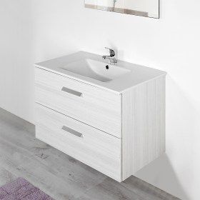 Mobile Bagno Sospeso 80 cm Rovere Chiaro - OFFERTA LIMITATA