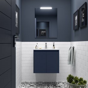Mobile Bagno 60 | 70 con Ante NOYAN Blu Satinato
