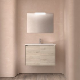 Mobile Bagno 80 con Ante NOYAN Legno Naturale