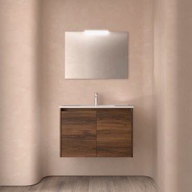 Mobile Bagno 80 con Ante NOYAN Legno Noce