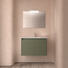 Mobile Bagno 80 con ante NOYAN Verde Satinato