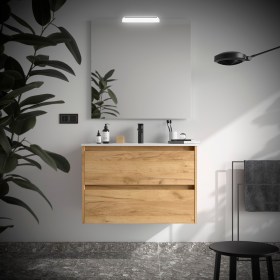 Mobile Bagno 80 con Cassetti NOYAN Legno Rovere
