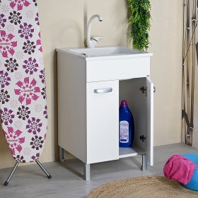 Mobile Lavatoio Ceramica 50x50 DOMINA a 2 Ante