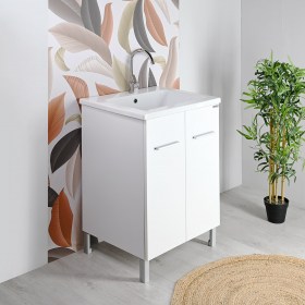 Mobile lavatoio design YORK 60x51con rubinetto centrale
