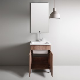 Mobile lavatoio resistente Due ante nobilitato Wood 