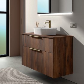 Mobile bagno moderno lavabo appoggio 100 LUMA