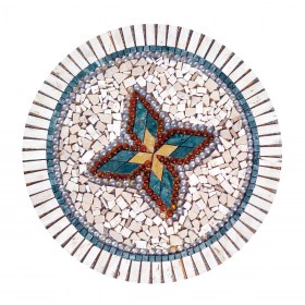 Rosone burattato 90x90 tondo modello vESUVIO