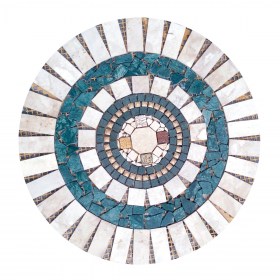 Rosone burattato 90x90 tondo modello VULCANO