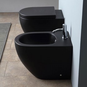 Sanitari  colorati Neri Opachi 55x36 a terra Nemesi55 Nero Ceramica 