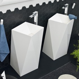 Lavabo Sharp 50 freestanding in livingtec Art Ceram