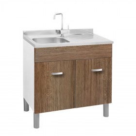 sottolavello cucina 2 ante 80x50 + lavello cucina Inox  vasca sx 
