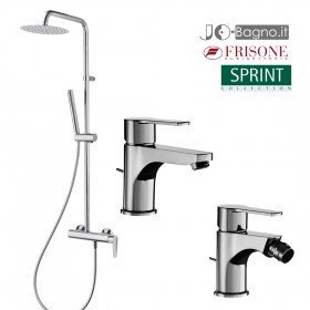 Set Miscelatori lavabo+bidet+doccia con Colonna Doccia SPRINT 