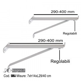 Staffe per lavatoi regolabili misure