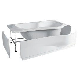 Vasca  da bagno rettangolare ergonomica Star struttura e pannelli