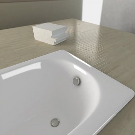 Vasche da bagno in acciaio smaltato Varie Misure Disponibili Larghezza 70 cm