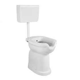 WC BIDET Ergonomico SENIOR H 50 con Cassetta Ideali per la Terza Età, Disabili ed Anziani 