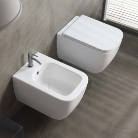 Sanitari Bagno Sospesi THEOREMA 2.0 Wc Twist e Bidet 