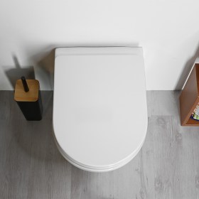 Wc Bidet Combinato ZETA Multifunzione Ceramica Tuscia con Copriwater SLIM