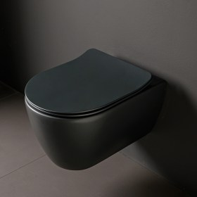 Wc Glam scarico Twist color Nero Matt versione Sospesa