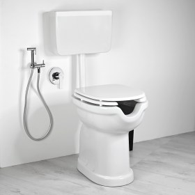 WC BIDET SENIOR Ergonomico con Cassetta Ideali per la Terza Età, Disabili ed Anziani 